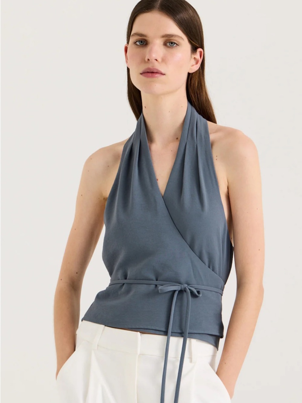 Henne Vida Top (Slate) NWOT